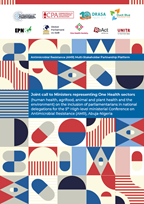 Thumbnail for Joint call to Ministers representing One Health sectors on the inclusion of parliamentarians in national delegations for the 5th HLMM on AMR